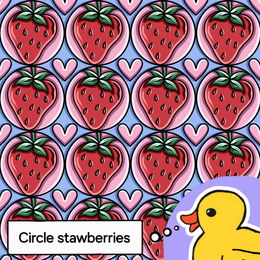 Circle strawberries