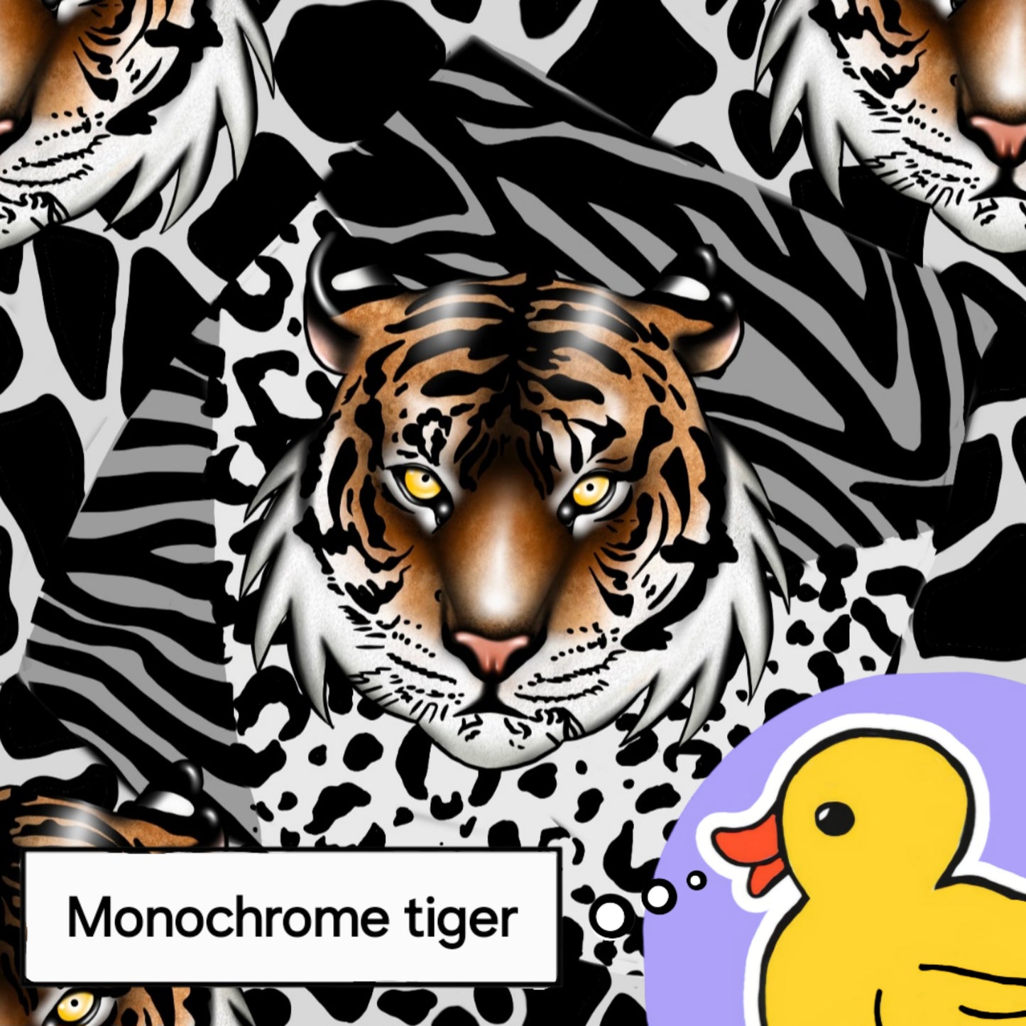 Monochrome tiger