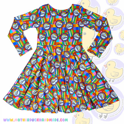 Childrens classic full circle twirly dress (0-12Y)