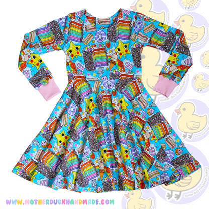 Childrens classic full circle twirly dress (0-12Y)