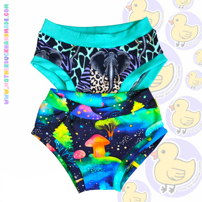 Childrens briefs - Full print or scrappy (6m-12Y)