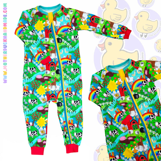 Zip up baby/toddler sleepsuit (Prem-18m)