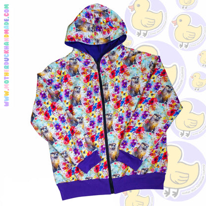 Womens/Teens curve fit ZIP UP JACKET - Reversible option (UK4-28)