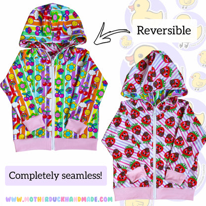 Childrens Zip-up Jackets - Reversible available (0-8Y)