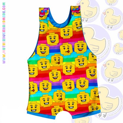 Childrens Short romper - Shoulder snaps (0-6Y)