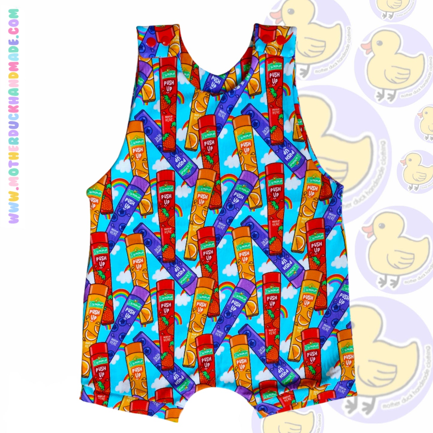 Childrens Short romper - Shoulder snaps (0-6Y)