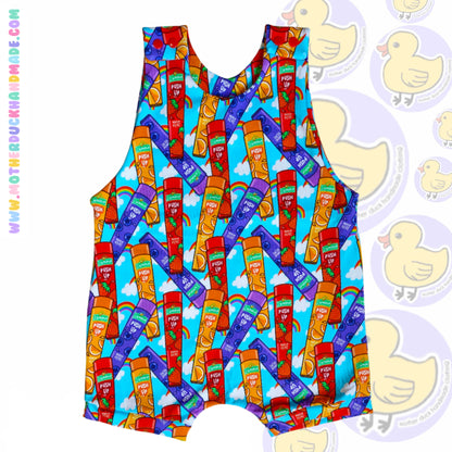 Childrens Short romper - Shoulder snaps (0-6Y)