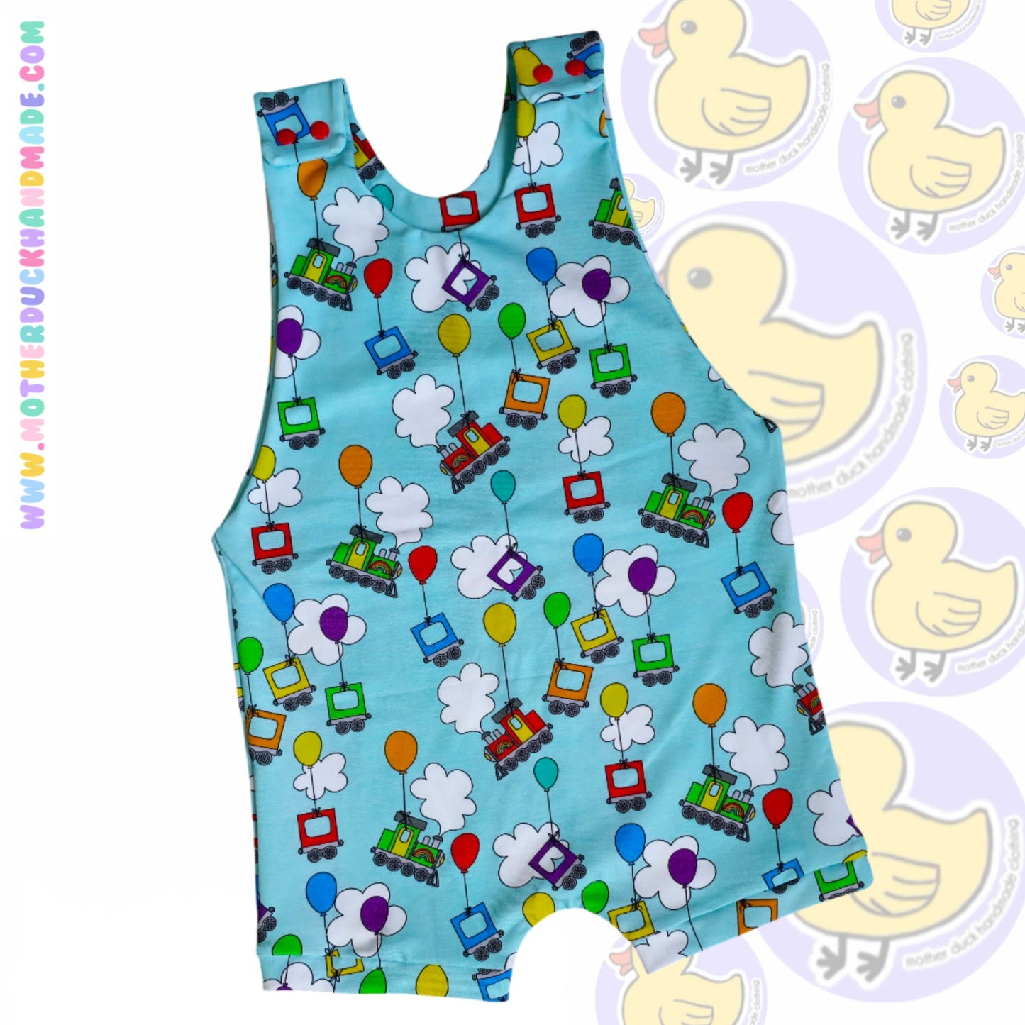Childrens Short romper - Shoulder snaps (0-6Y)