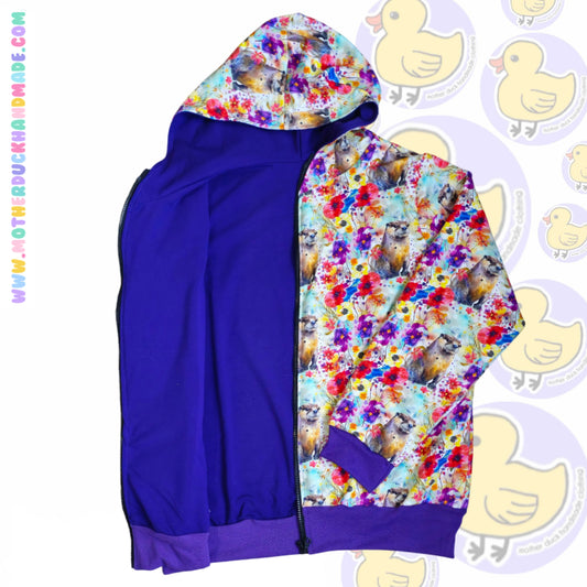 Womens/Teens curve fit ZIP UP JACKET - Reversible option (UK4-28)