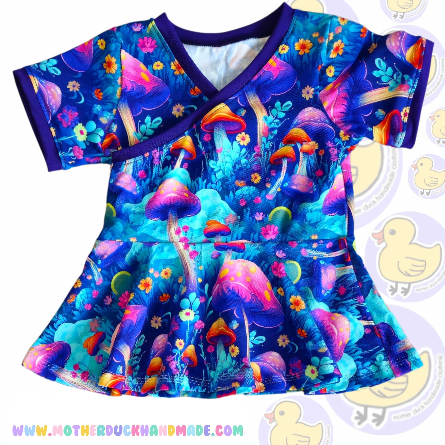 Childrens wrap twirly peplum (3m-12Y)