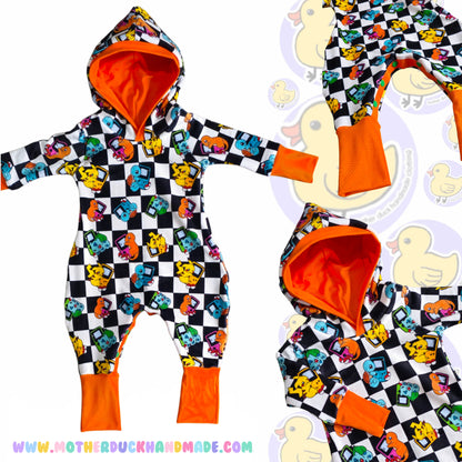 Childrens Beatbox romper - Optional hood & sleeve lengths (0-12Y)