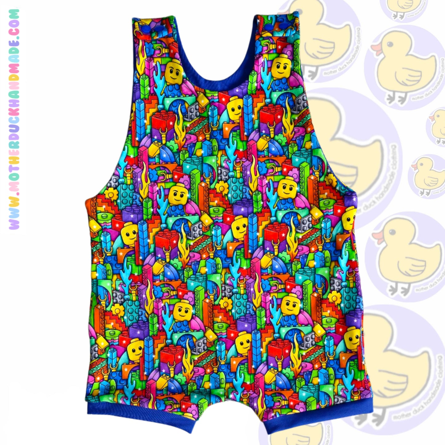 Childrens Short romper - Shoulder snaps (0-6Y)
