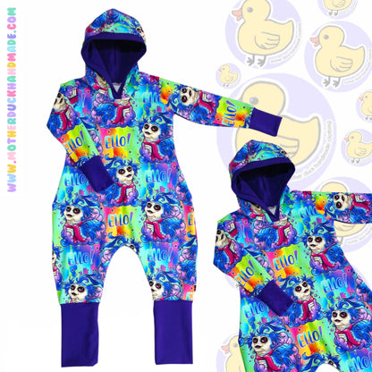 Childrens Beatbox romper - Optional hood & sleeve lengths (0-12Y)