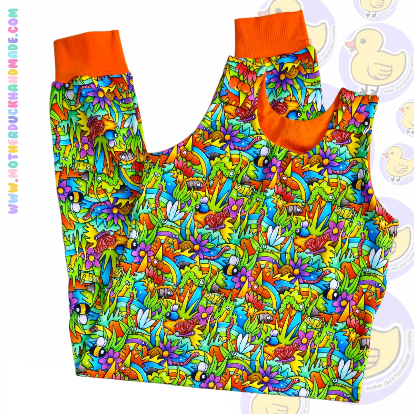 Childrens Long romper - Shoulder snaps (0-6Y)