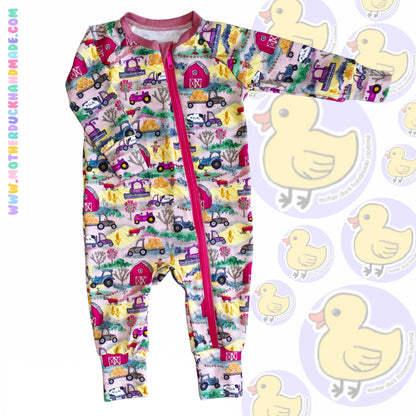 Zip up baby/toddler sleepsuit (Prem-18m)