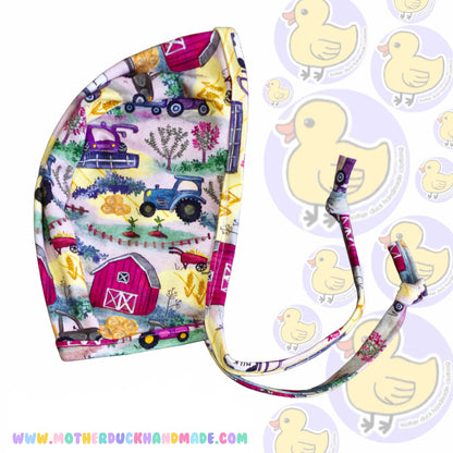 Baby bonnet hat - Classic round style (0-4Y)