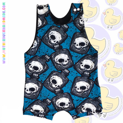 Childrens Short romper - Shoulder snaps (0-6Y)