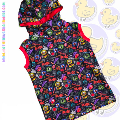Childrens hooded tee - Short, long or Sleeveless (0-14Y)