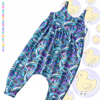 Childrens LONG Napa romper - spaghetti strap (0-6Y)