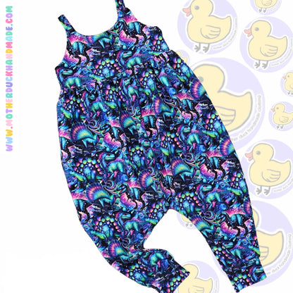 Childrens LONG Napa romper - spaghetti strap (0-6Y)