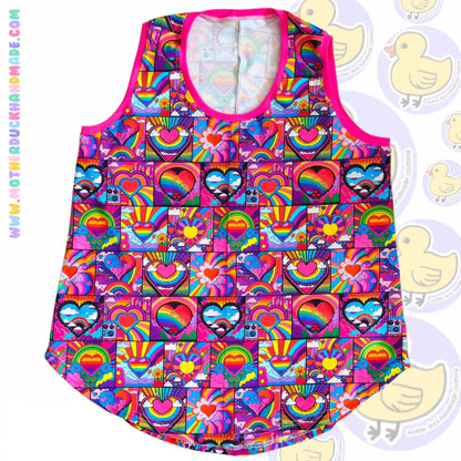 Womens/Teens Curved Hem Vest (UK4-28)