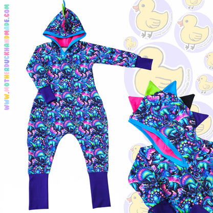 Childrens Beatbox romper - Optional hood & sleeve lengths (0-12Y)