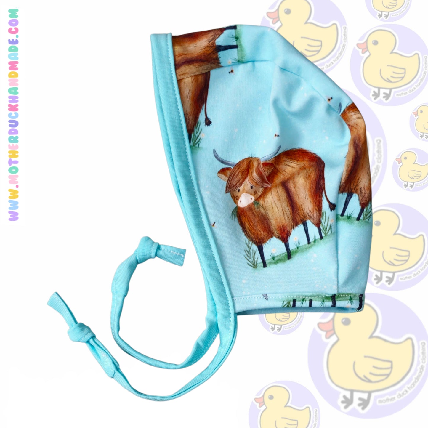 Baby bonnet hat - Classic round style (0-4Y)