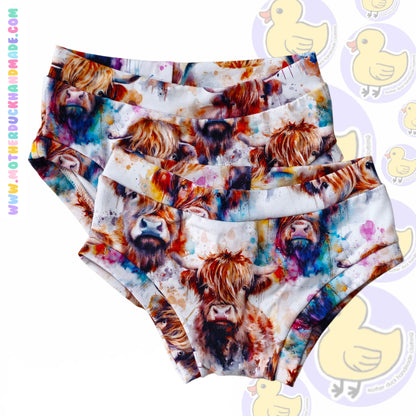Childrens briefs - Full print or scrappy (6m-12Y)