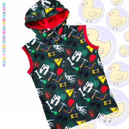 Childrens hooded tee - Short, long or Sleeveless (0-14Y)
