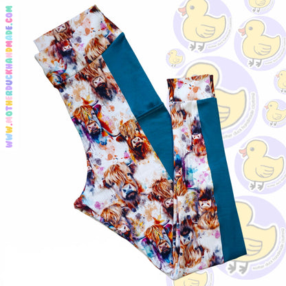 Womens/Teens POCKET high rise leggings (UK4-28)