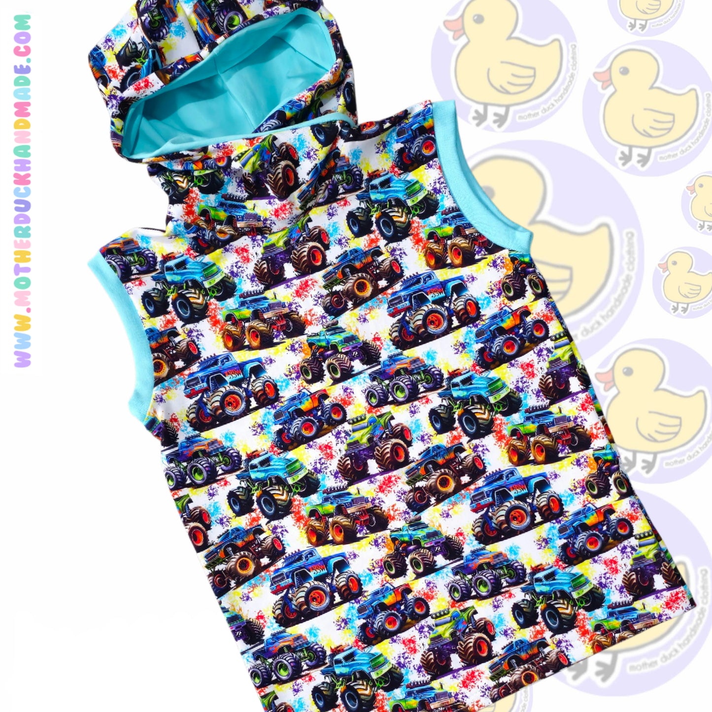 Childrens hooded tee - Short, long or Sleeveless (0-14Y)