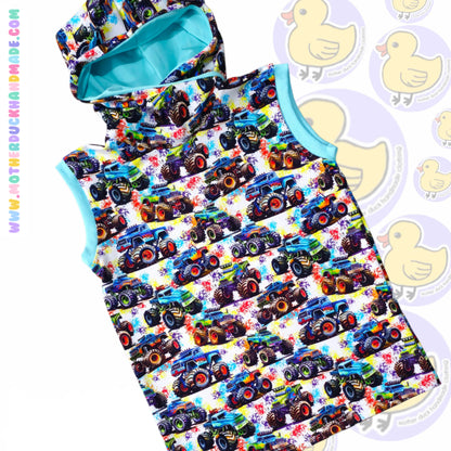 Childrens hooded tee - Short, long or Sleeveless (0-14Y)