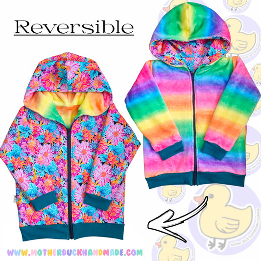 Childrens Zip-up Jackets - Reversible available (0-8Y)