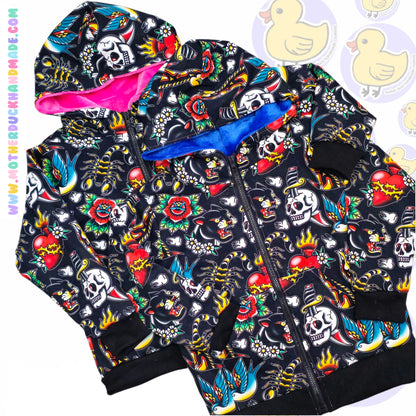 Childrens Zip-up Jackets - Reversible available (0-8Y)