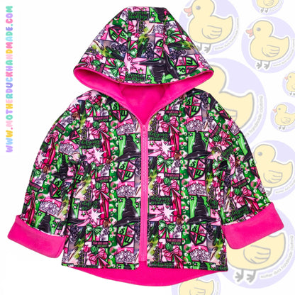 Childrens Zip or Button up coat - fully lined (0-12Y)