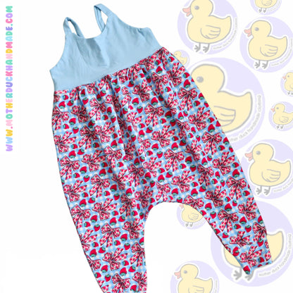 Childrens LONG Napa romper - spaghetti strap (0-6Y)