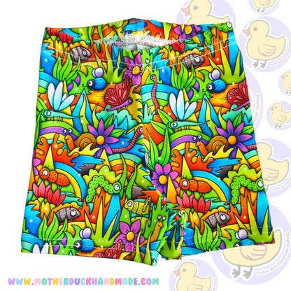 Childrens cycle shorts ELASTIC - CLOTH CUT AVAILABLE (Prem-12Y)