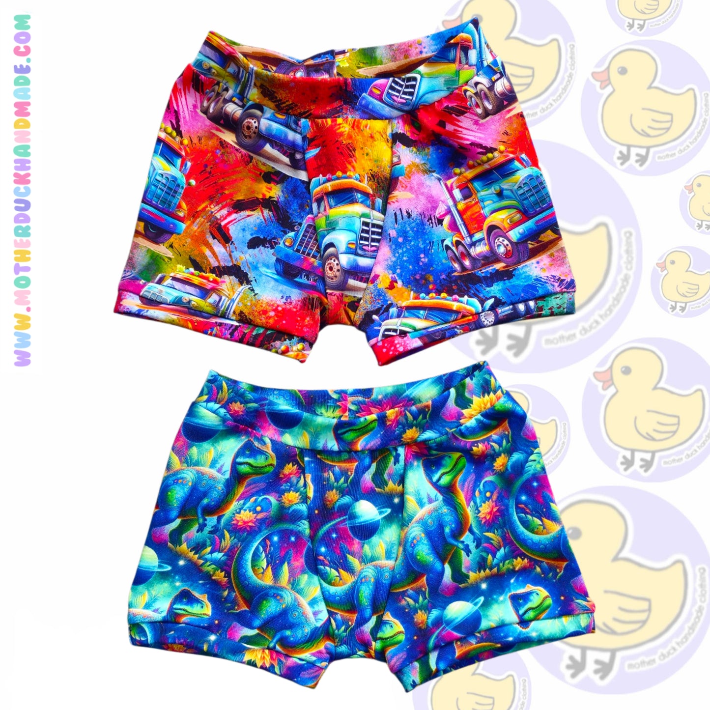 Childrens Boxer shorts - Full print or scrappy (6m-12Y)