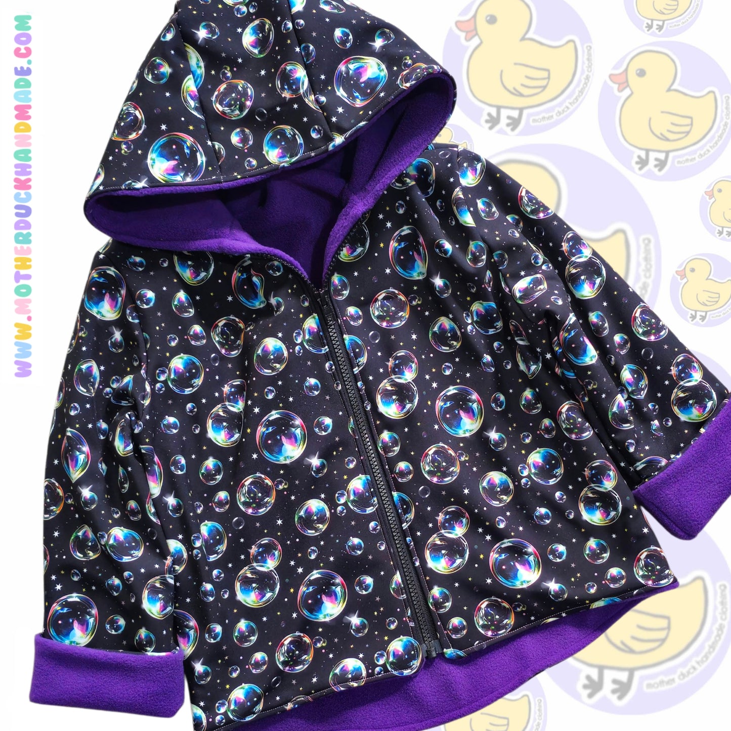 Childrens Zip or Button up coat - fully lined (0-12Y)
