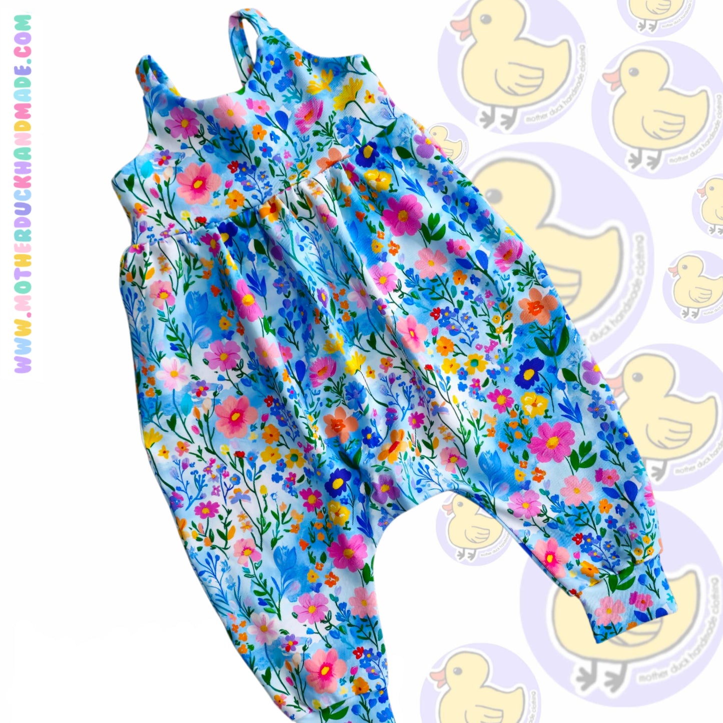 Childrens LONG Napa romper - spaghetti strap (0-6Y)