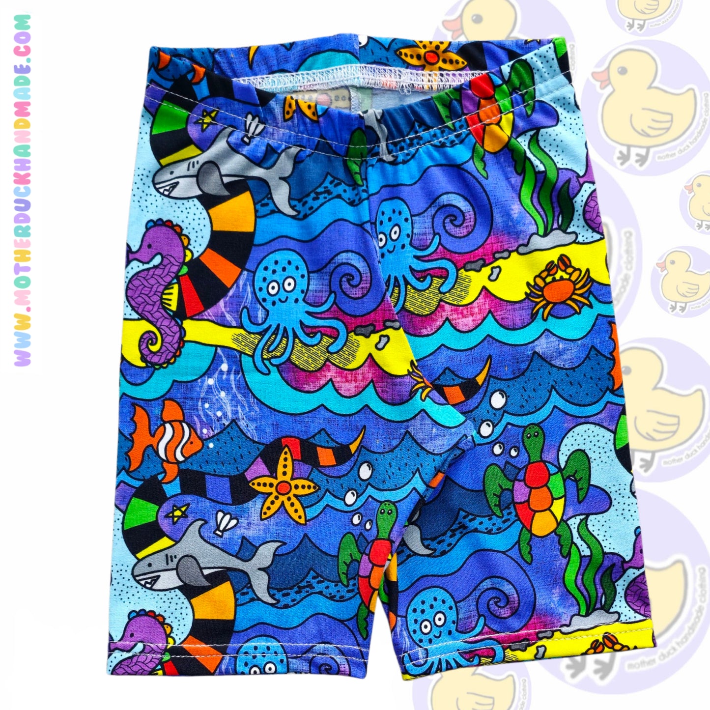 Childrens cycle shorts ELASTIC - CLOTH CUT AVAILABLE (Prem-12Y)