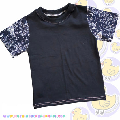 SAVER Childrens classic tshirt (0-14Y) Plain body, print sleeves of your choice