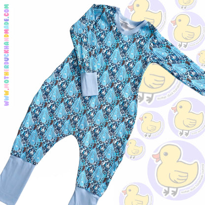 Childrens Beatbox romper - Optional hood & sleeve lengths (0-12Y)