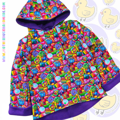 Childrens Zip or Button up coat - fully lined (0-12Y)