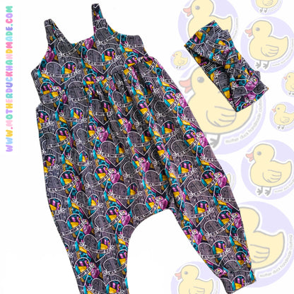 Childrens LONG Napa romper - spaghetti strap (0-6Y)