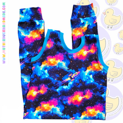 Childrens Long romper - Pull on (0-6Y)