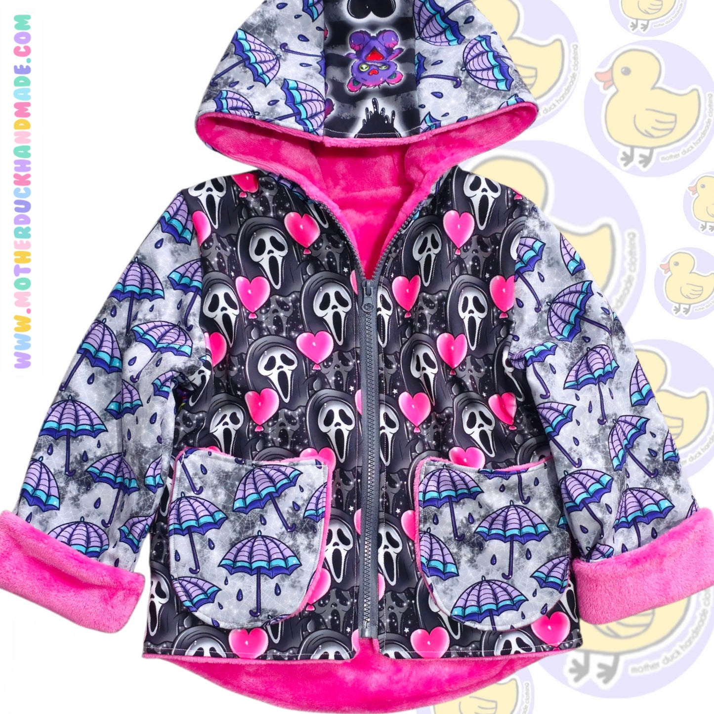Childrens Zip or Button up coat - fully lined (0-12Y)