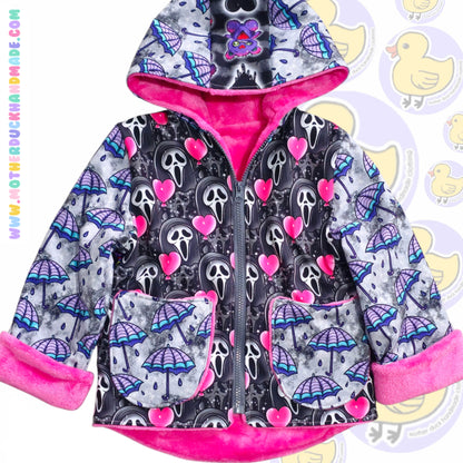 Childrens Zip or Button up coat - fully lined (0-12Y)