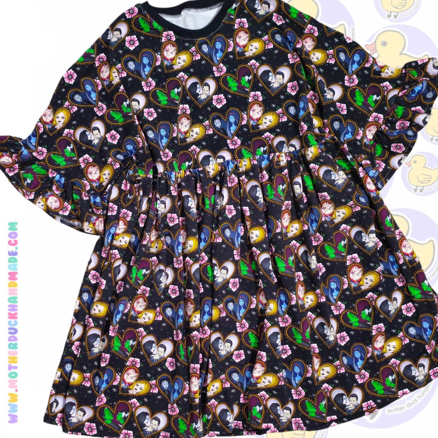 Womens/Teens SMOCK dress (UK4-24) with or withoust sleeve frill