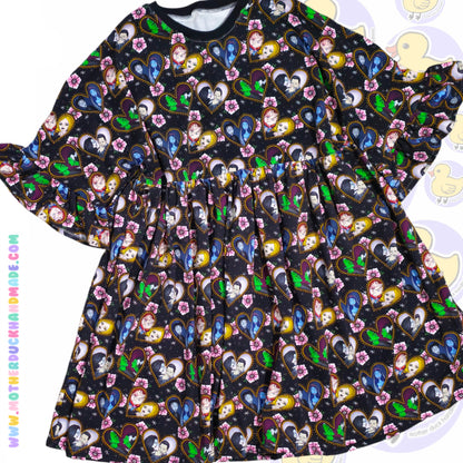 Womens/Teens SMOCK dress (UK4-24) with or withoust sleeve frill